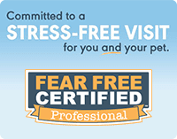 Committed to a stress-free visit for you and your pet. Fear Free Certified Professional